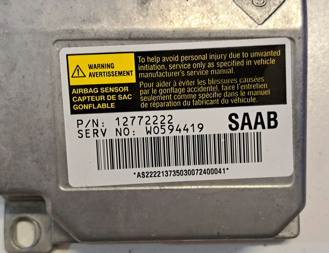 SAAB 9-5 1 generation (1997-2010) SRS riadiaca jednotka 12772222,W0594419 23527577