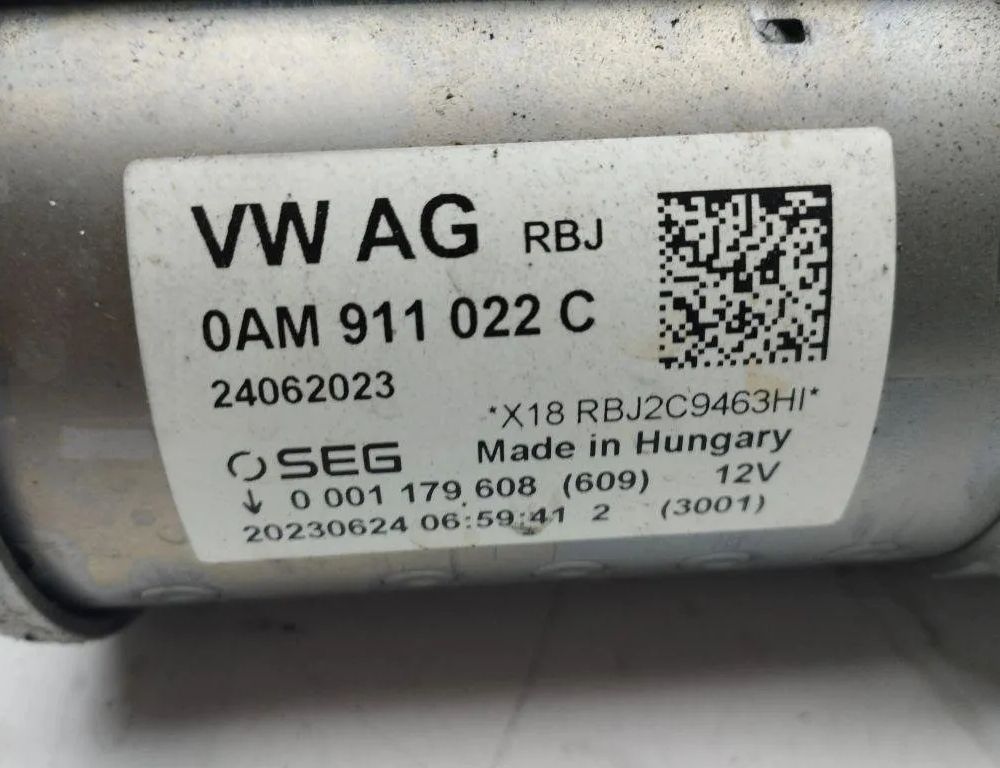 AUDI A3 8Y (2020-2024) Starter Motor 0AM911022C 31192855