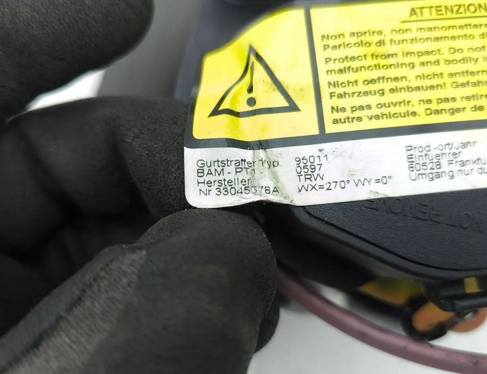 MASERATI Quattroporte 5 generation (2003-2012) Rear Left Seatbelt 95011,33045578A,WX270VW0 32931561