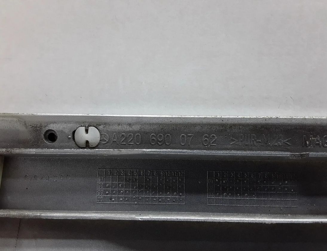 MERCEDES-BENZ S-Class W220 (1998-2005) Pravé zadné dvere formovanie A2206900762 23605130