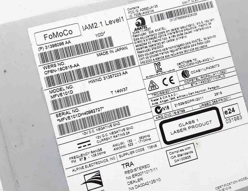 VOLVO V60 1 generation (2010-2020) Prehrávač hudby s GPS 31396096AA,P31396096,31396096 32660559