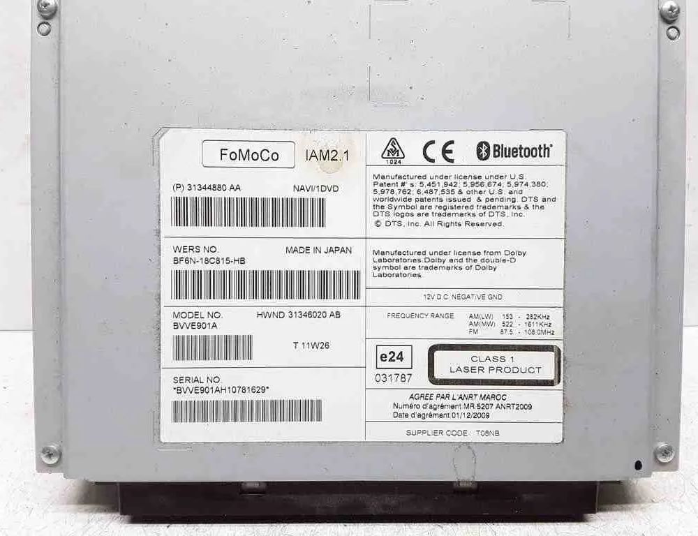 VOLVO XC60 1 generation (2008-2017) Автомагнитола с навигацией 31344880,31344880AA,P31344880 32662290