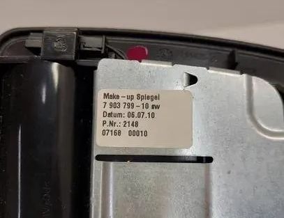 BMW 7 Series F01/F02 (2008-2015) Interior Rear View Mirror 7903799 22986918