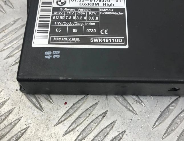 BMW 5 Series E60/E61 (2003-2010) Comfort Control Unit 9176070 28110331