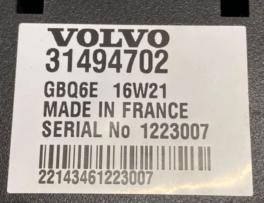 VOLVO XC90 1 generation (2002-2014) Другие блоки управления 31494702 30144487
