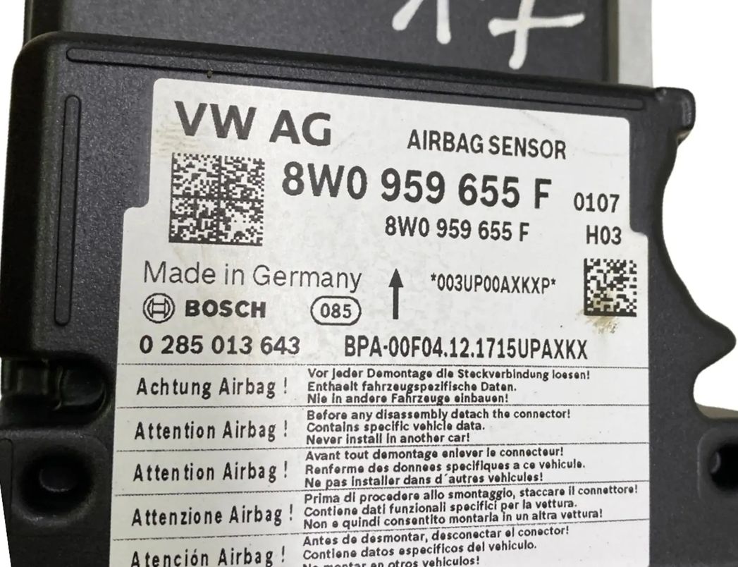 AUDI A4 B8/8K (2011-2016) Блок SRS 8W0959655F 30159280