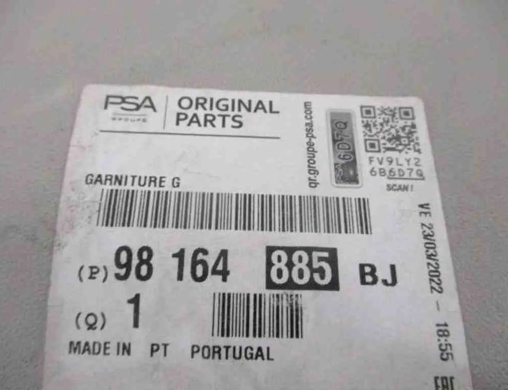 PEUGEOT Partner 2 generation (2008-2023) Ľavý stĺpik A obloženie 9816488577,96642V01,SP8782 32487770