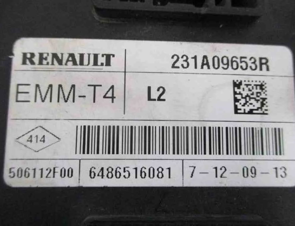 RENAULT Captur 1 generation (2013-2019) Другие блоки управления EMMT4,6486516081,231A09653R 32490184