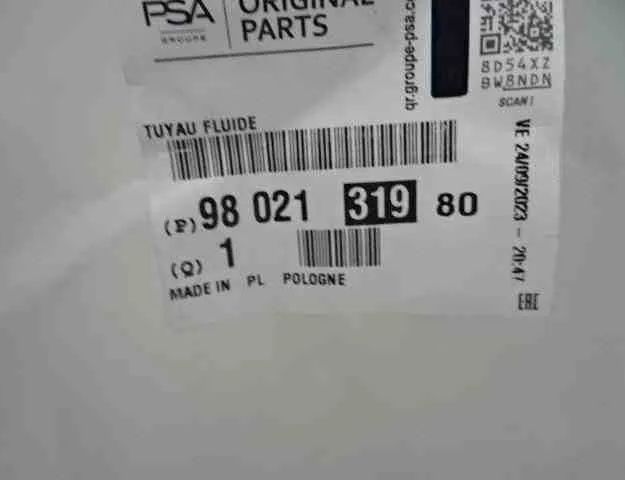 PEUGEOT 208 Peugeot 208 (2012-2015) A/C hadice 9802131980 32492342