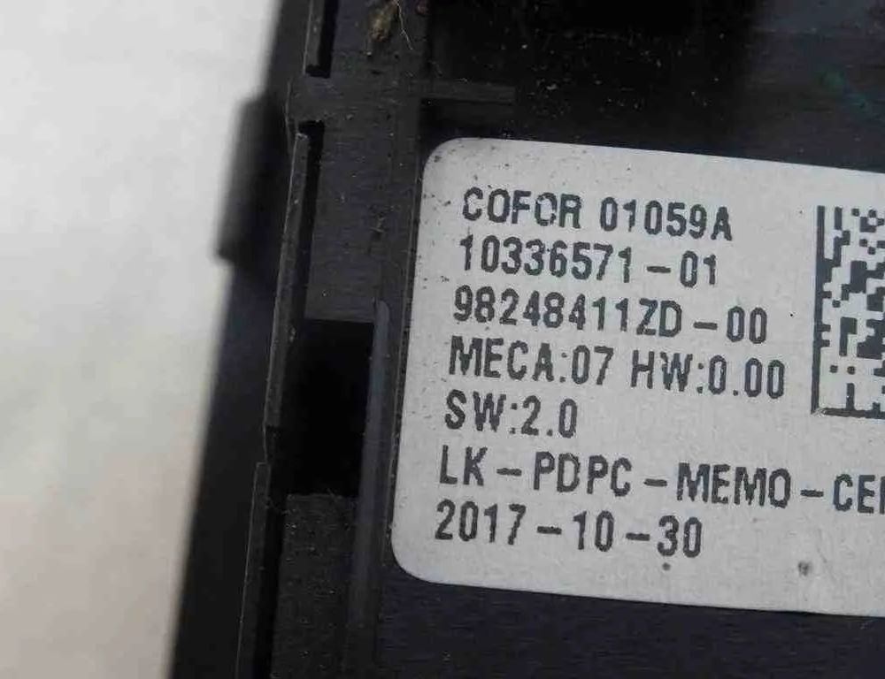 PEUGEOT 308 T9 (2013-2021) Vypínače 98248411ZD 32495898