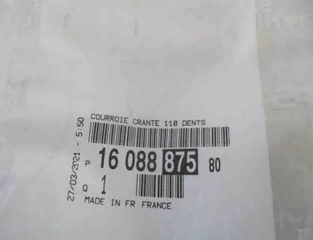 CITROËN C3 Picasso 1 generation (2008-2016) Распределительный ремень 9800239680 32497629