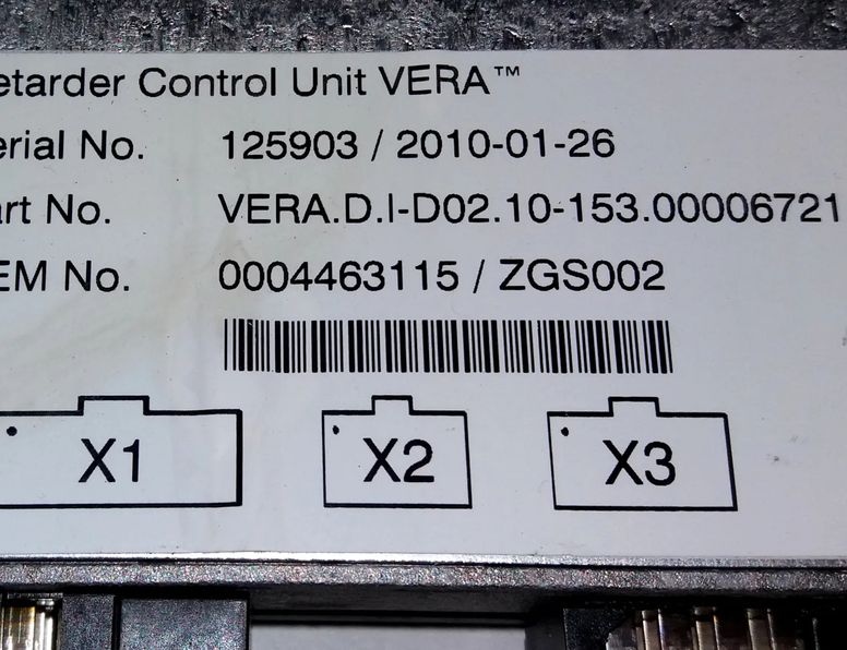 MERCEDES-BENZ ACTROS MP2 / MP3 (2002-present) 1 generation (2018-2023) Блок управления ретардером 4461260260,0004463115,a0004463115 29003070