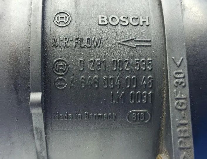 MERCEDES-BENZ E-Class W211/S211 (2002-2009) Другие трубы 0281002535,A6460940048,LM0031 21203961