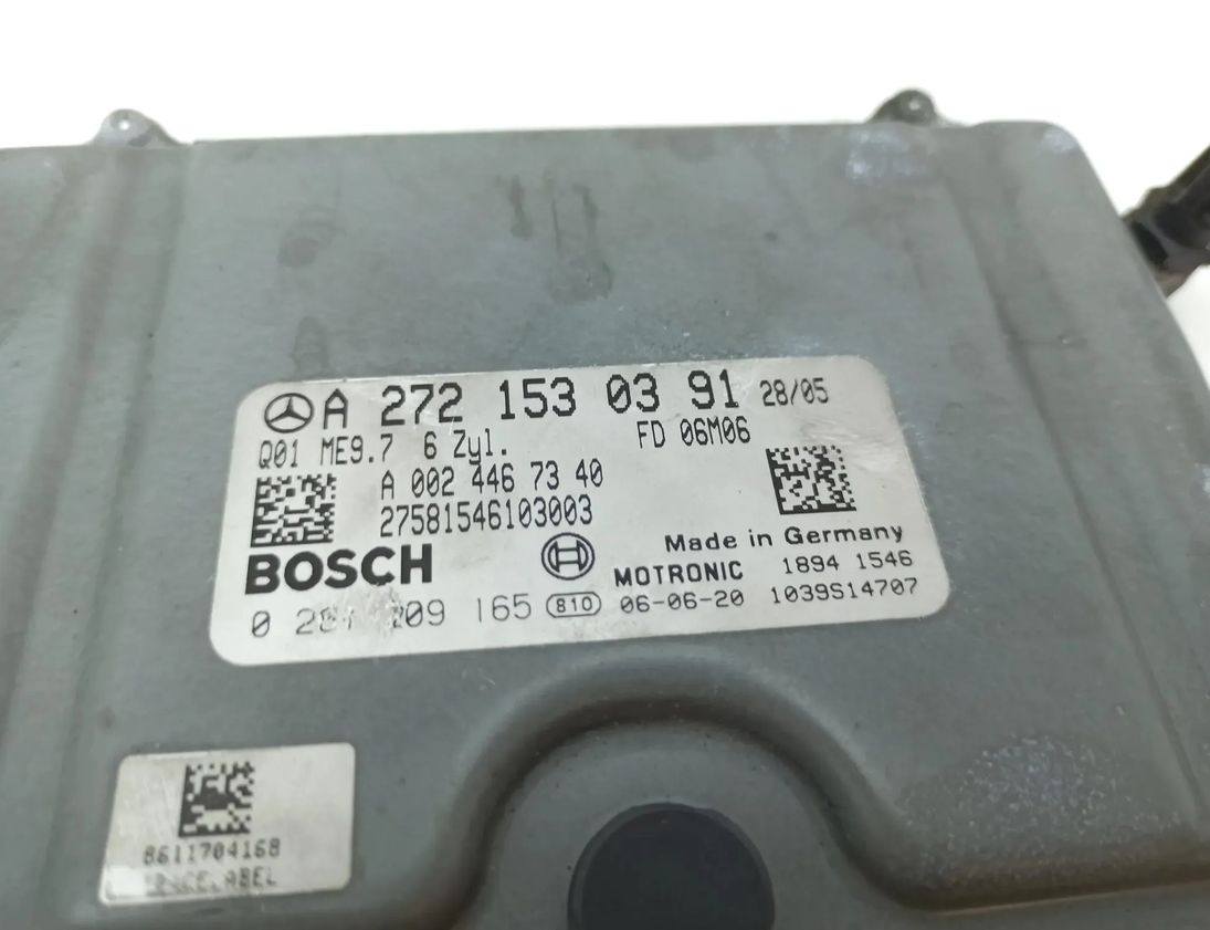 MERCEDES-BENZ SLK-Class R171 (2004-2011) Engine Control Unit ECU A2721530391,27581546103003 30236581