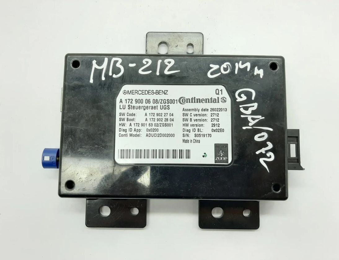 MERCEDES-BENZ E-Class W212/S212/C207/A207 (2009-2016) Другие блоки управления A1729000608,A1729022704,A1729016302 11525190