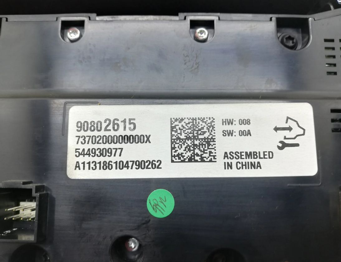 OPEL Insignia A (2008-2016) Climate  Control Unit 90802615 13877487
