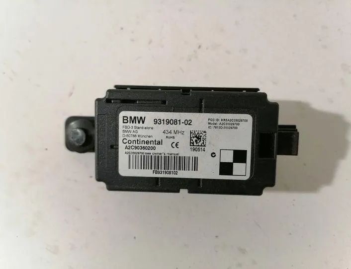 BMW 3 Series F30/F31 (2011-2020) Other Control Units 9319081 25722414