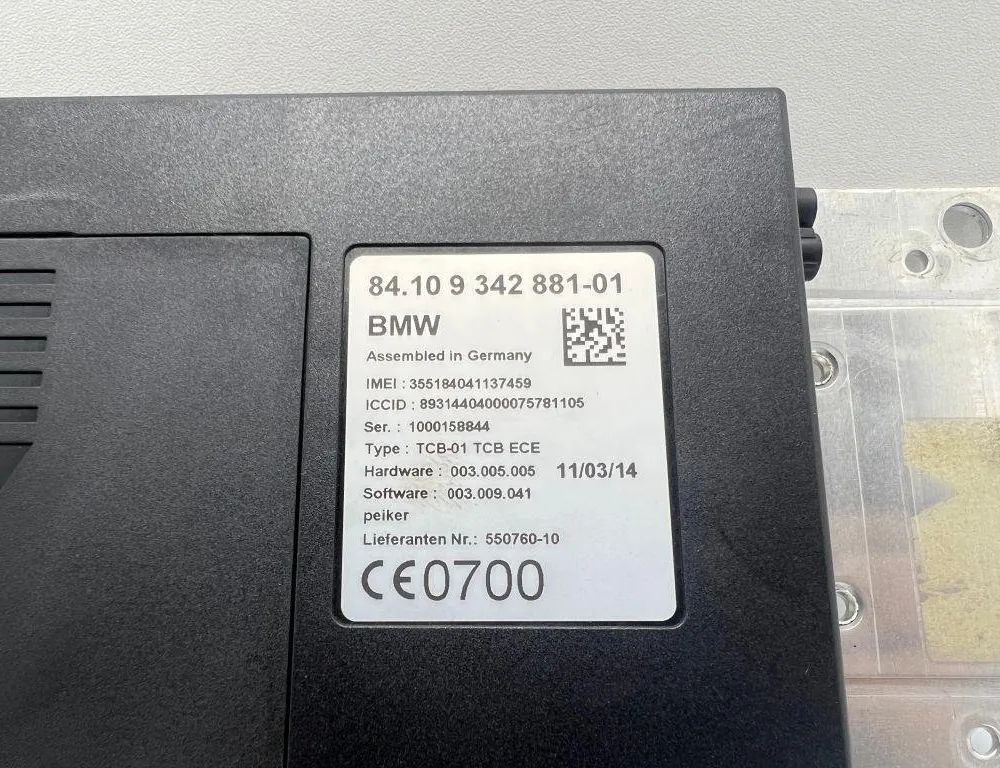 BMW 3 Series Gran Turismo F34 (2013-2017) Bluetooth Control Unit 355184441137459,9342881 31895827