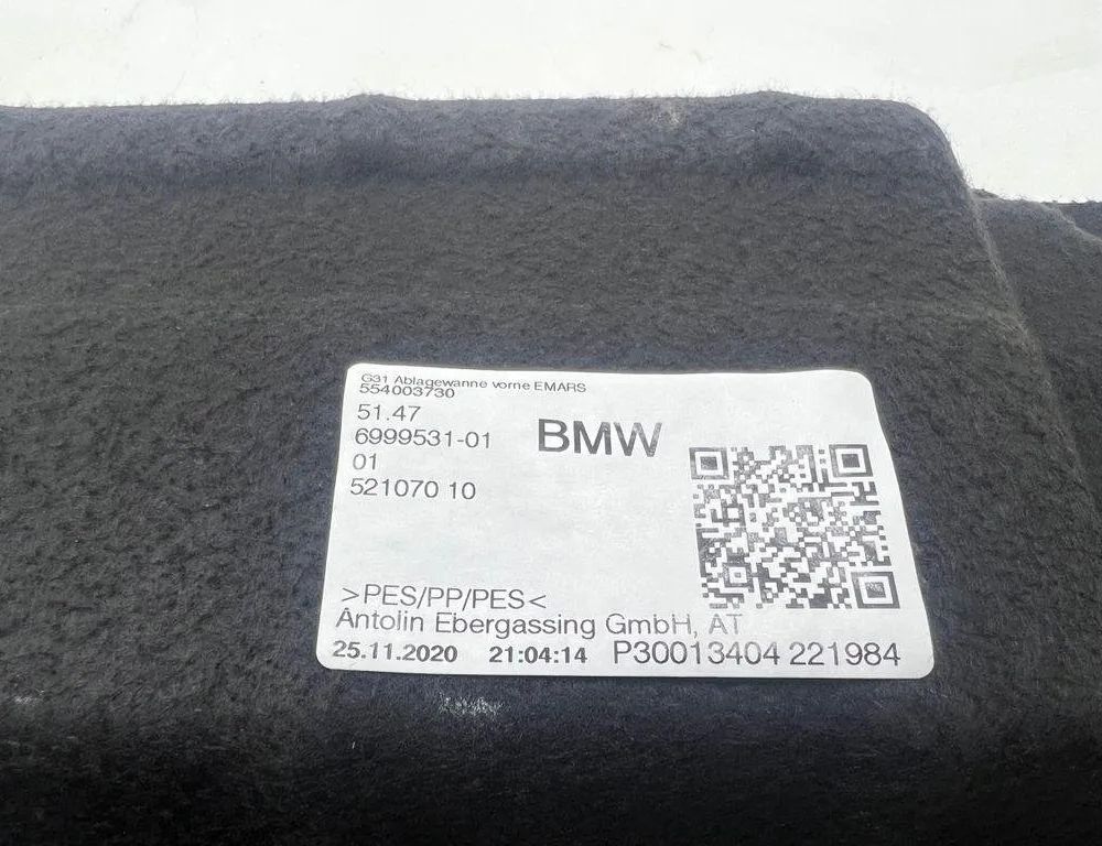 BMW 5 Series G30/G31 (2016-2023) Ковер багажникa 521070 31996973