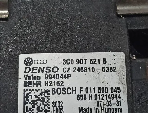 VOLKSWAGEN Golf 8 generation (2019-2023) Blower fan relay 994044P,3C0907521B,2468105382,F011500045 34165698