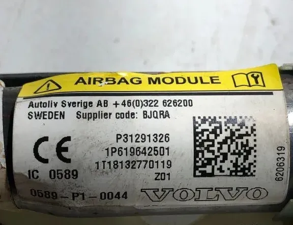 VOLVO V40 Cross Country 1 generation (2012-2020) Ľavý strešný airbag SRS 31291326 33310963