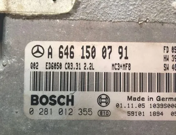 MERCEDES-BENZ Vito W639 (2003-2015) Riadiaca jednotka motora A6461500791 33314916