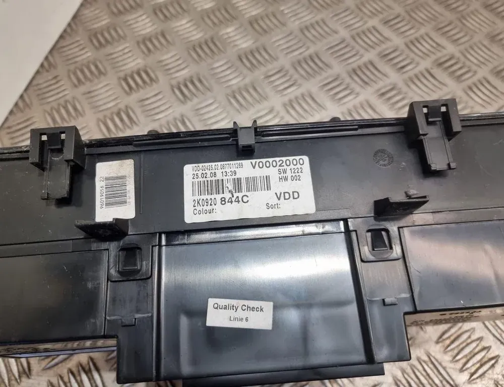 VOLKSWAGEN Caddy 3 generation (2004-2015) Rýchlosťomer 2K0920844C 33237940