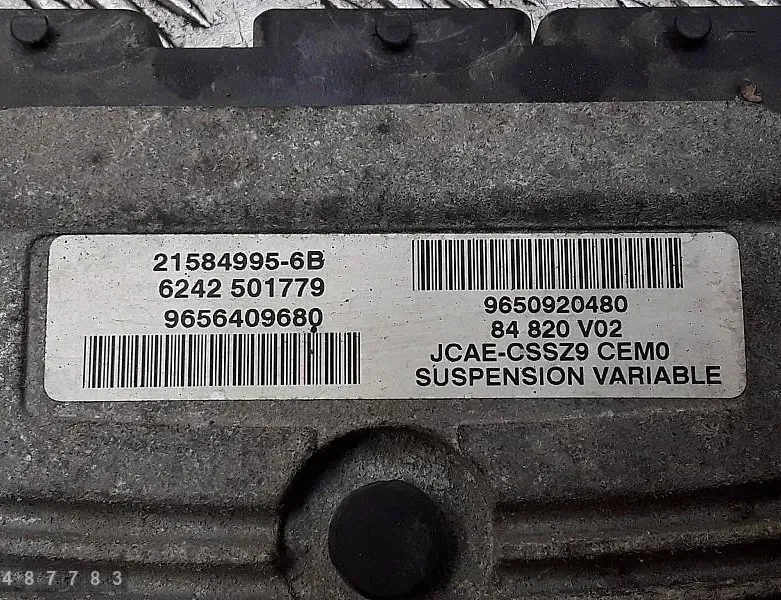 FIAT Ducato 3 generation (2006-2024) Aktívna riadiaca jednotka odpruženia 9650920480 30631144