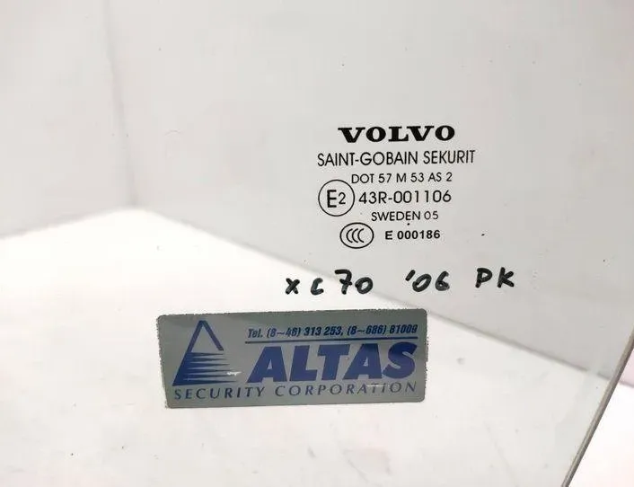 VOLVO XC70 2 generation (2000-2007) Стекло передней левой двери E000186,43R001106 20560165