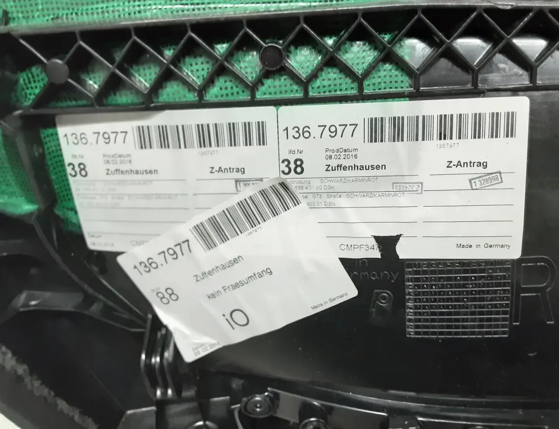 PORSCHE 911 991 (2011-2020) Pravý predný dverový panel 991555204 33505631