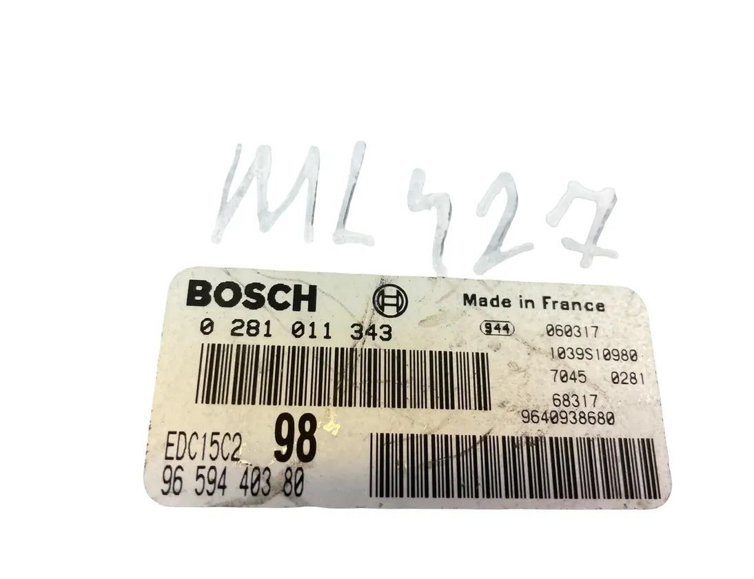 PEUGEOT Expert 1 generation (1996-2007) Riadiaca jednotka motora 0281011343,9659440380 33826886