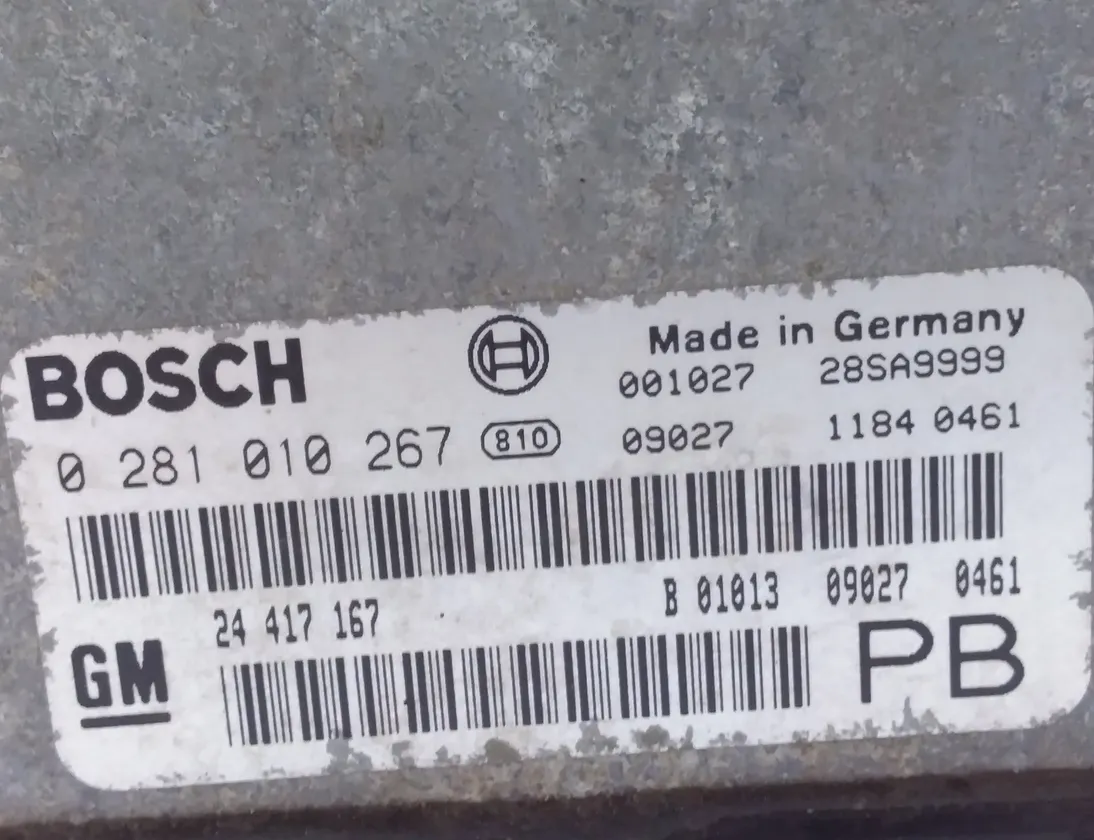OPEL Astra G (1998-2009) Engine Control Unit ECU 0281010267,24417167 13359297
