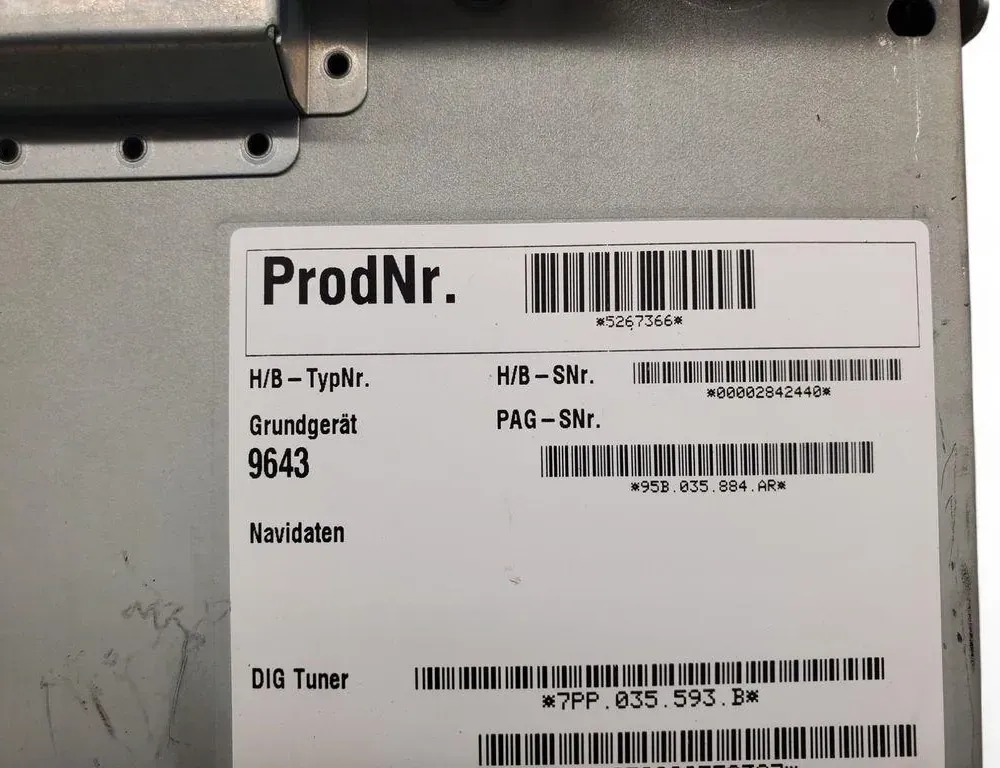 PORSCHE Macan 1 generation (2013-2023) Prehrávač hudby s GPS 95B035954 33490446