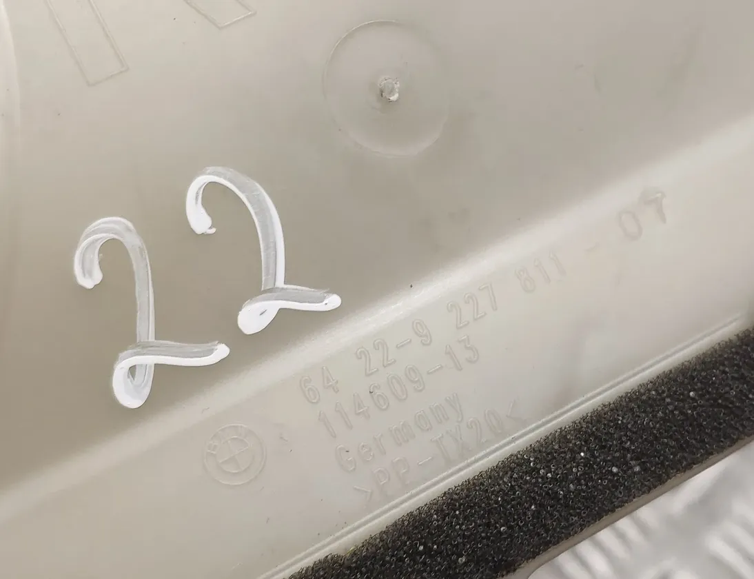 BMW 3 Series F30/F31 (2011-2020) Cabin air duct channel 64229227811,9227811 15482441