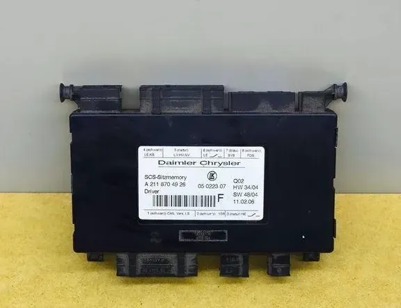 MERCEDES-BENZ M-Class W164 (2005-2011) Ovládacia jednotka ľavého predného sedadla A2118704926 33113030