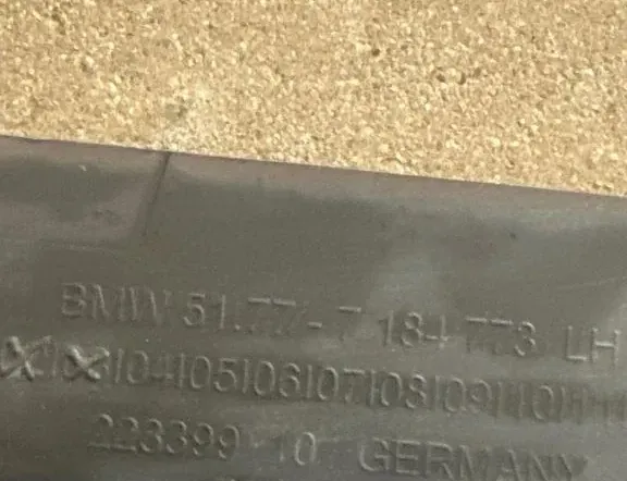 BMW 5 Series F10/F11 (2009-2017) Left Side Plastic Sideskirt Cover 7184773 33142969