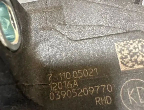 TOYOTA Avensis 3 generation (2009-2020) Plynový pedál 03905209770,7811005021 33162856