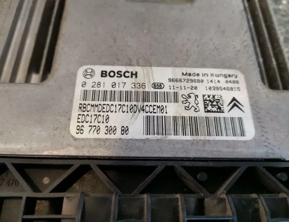 PEUGEOT 307 1 generation (2001-2008) Engine Control Unit ECU 0281017336 33843027