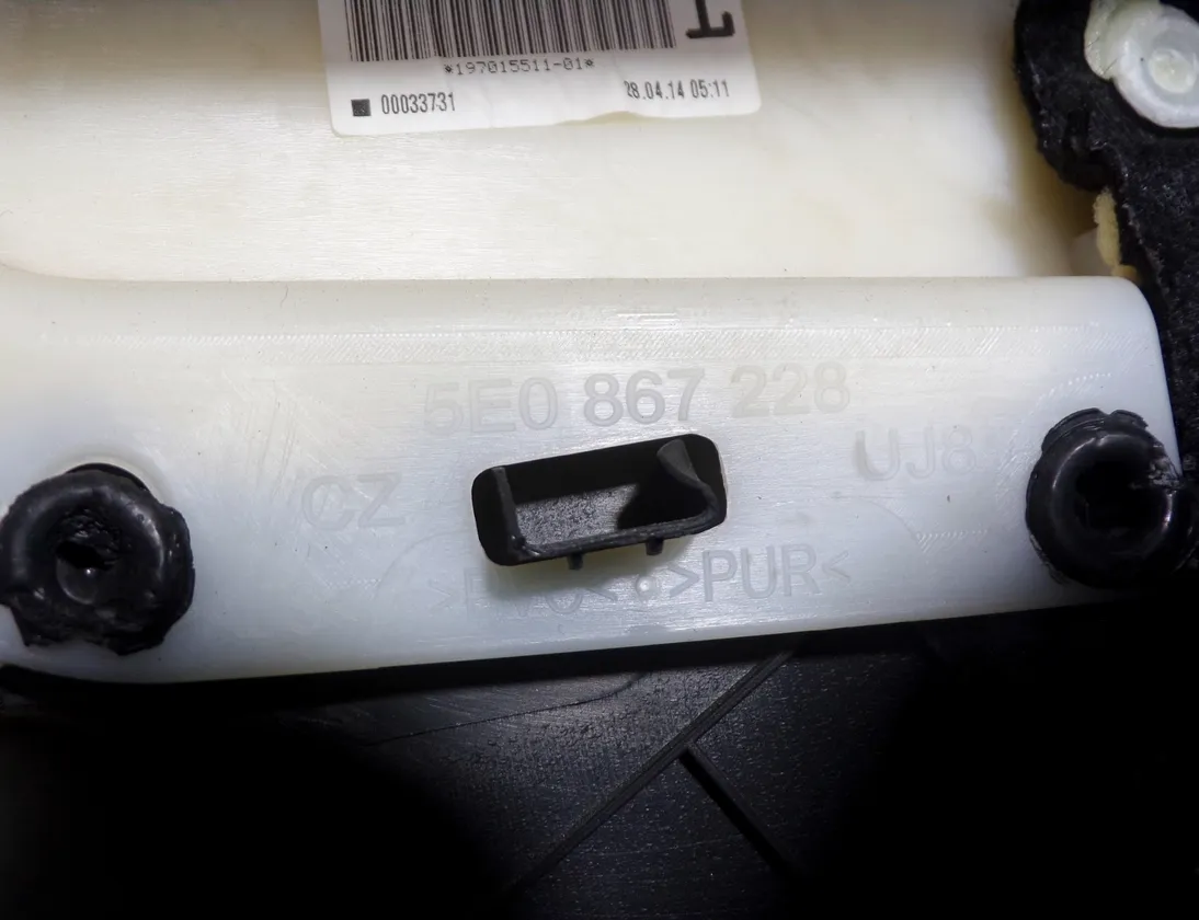 SKODA Octavia 3 generation (2013-2020) Pravý predný dverový panel 5E1867012,5E0867228 33525006