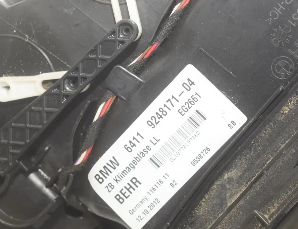 BMW 5 Series F10/F11 (2009-2017) Нагревательный вентиляторный моторчик салона 9248171,64119248171,9243950,64119243950,9204485,64119204485,6987595,64116987595 33598223