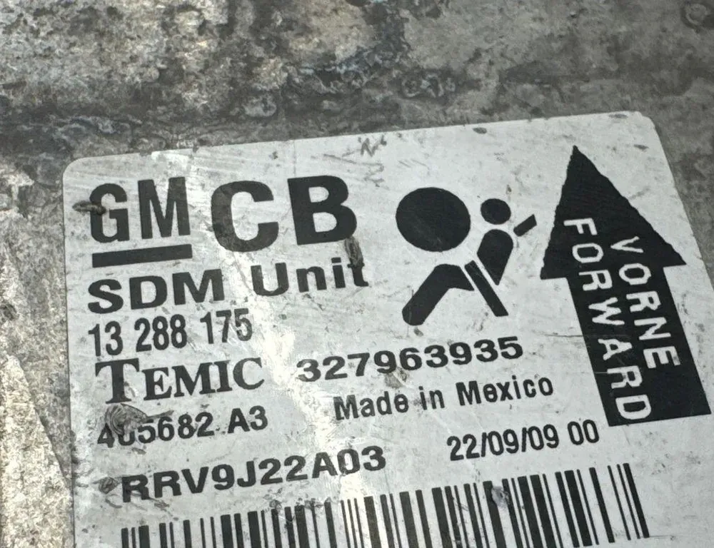 OPEL Astra H (2004-2014) SRS Control Unit 13288175 34477967