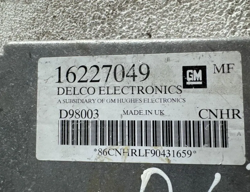 OPEL Astra H (2004-2014) Riadiaca jednotka motora 16227049 34473608