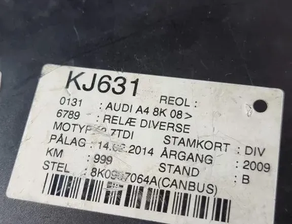 AUDI A4 B8/8K (2011-2016) Блок управления Комфорт 8K0907064AE,8K0907064,5DK00991911 34048923