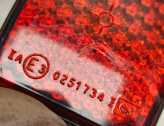 FIAT Ducato 3 generation (2006-2024) Rear Right Bumper Reflector 0251734 34227191
