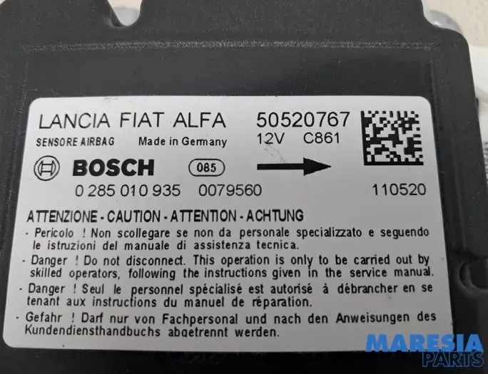 ALFA ROMEO Giulietta 940 (2010-2020) SRS riadiaca jednotka 0285010935,50520767,0050520767,110520,0079560 33712921