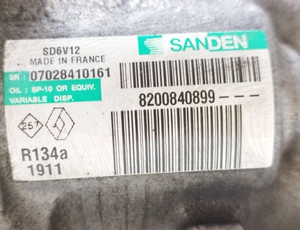 DACIA Sandero 1 generation (2008-2012) Klimatizačné čerpadlo 8200840899 33373004