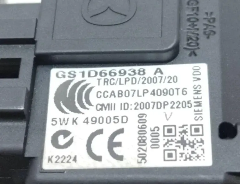 MAZDA 6 GH (2007-2013) Замок зажигания GS1D66938A 33599483