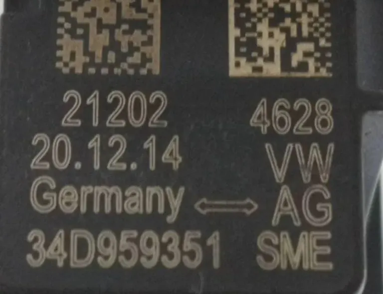 SKODA Rapid 2 generation (1985-2023) Ľavý zadný senzor nárazu 34D959351 33706925