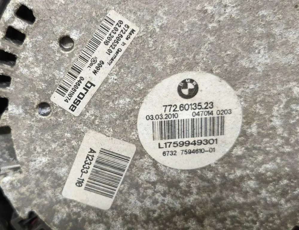 BMW 5 Series F10/F11 (2009-2017) Система охлаждения 7726013523 34064407