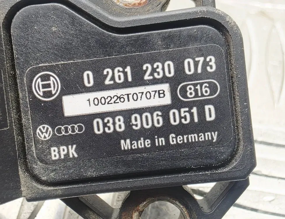 VOLKSWAGEN Passat B6 (2005-2010) Senzor tlaku vzduchu 0261230073,038906051D 33941424